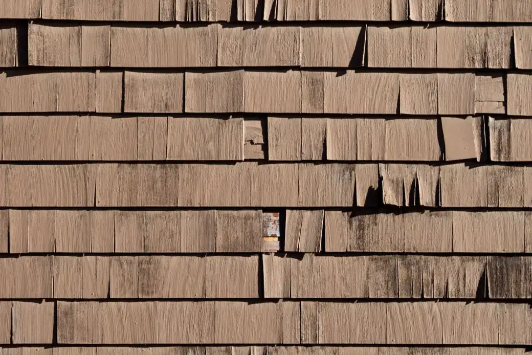 Before Cracked Curling Shingles Compare Cracked and curling shingles at the end of their service life